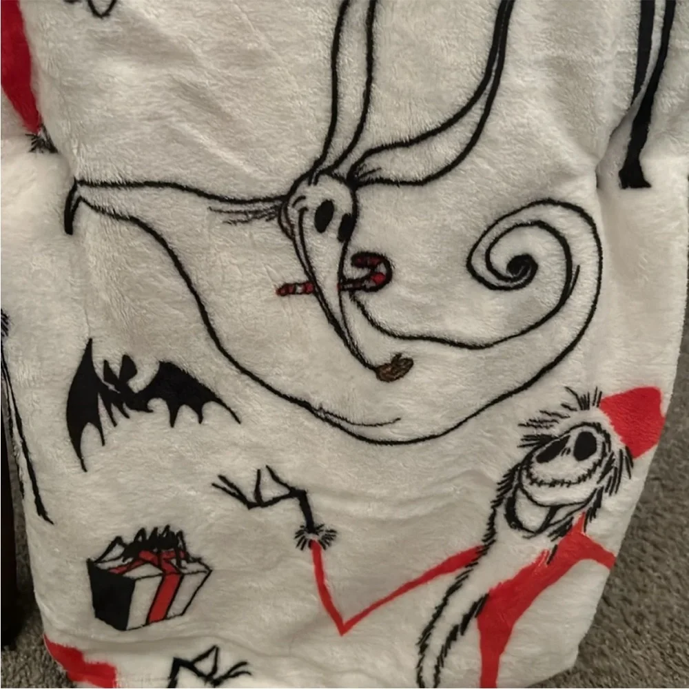 Disney NBC Nightmare Before Christmas Plush throw